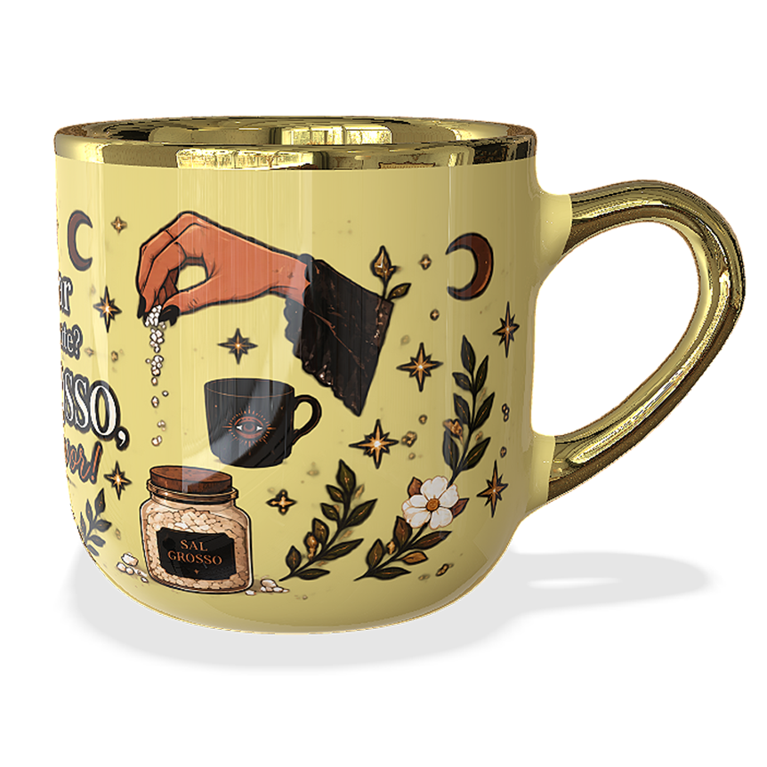 Caneca Imperial “Açúcar ou Adoçante? Sal Grosso, Por Favor!” ☕🌙 - Imagem 3
