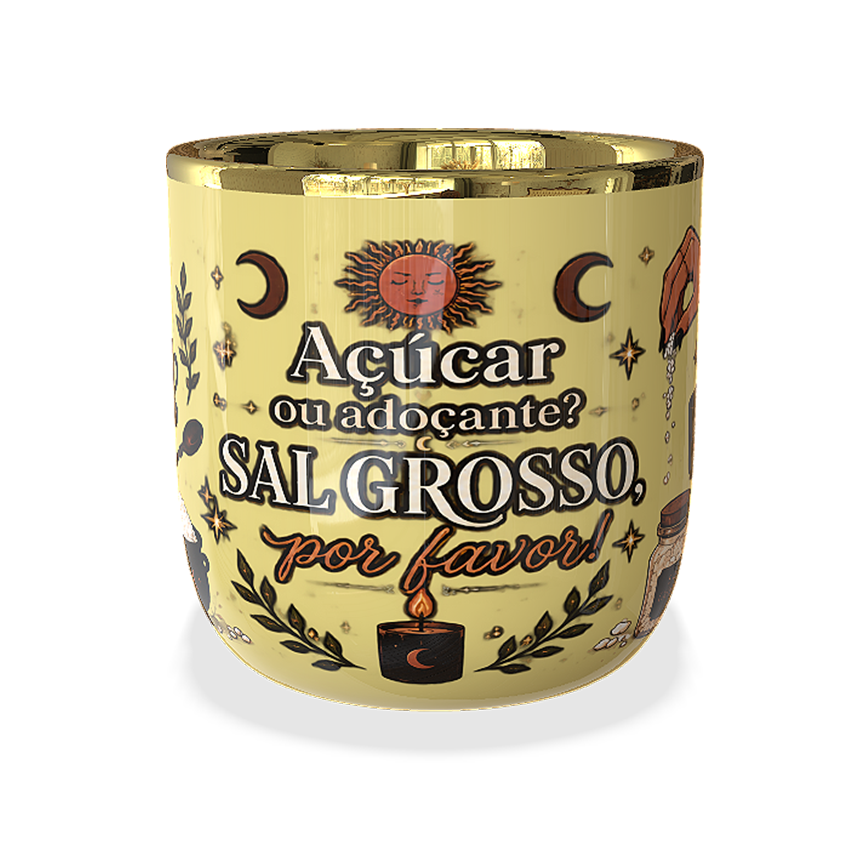 Caneca Imperial “Açúcar ou Adoçante? Sal Grosso, Por Favor!” ☕🌙 - Imagem 2
