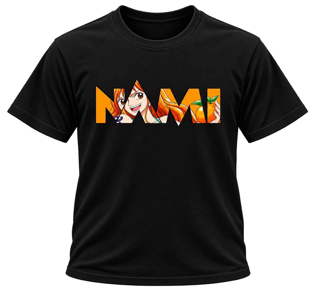 Camiseta Anime One Piece - Nami - Frente e Costas