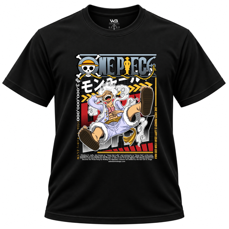 Camiseta Anime - One Piece Luffy Gear 5