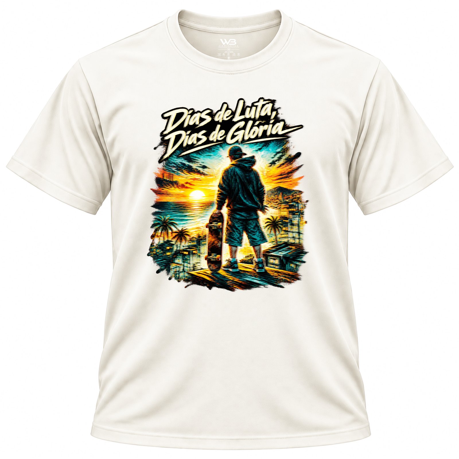 Camiseta Rock - CBJR “Dias de Luta, Dias de Glória” / off-white