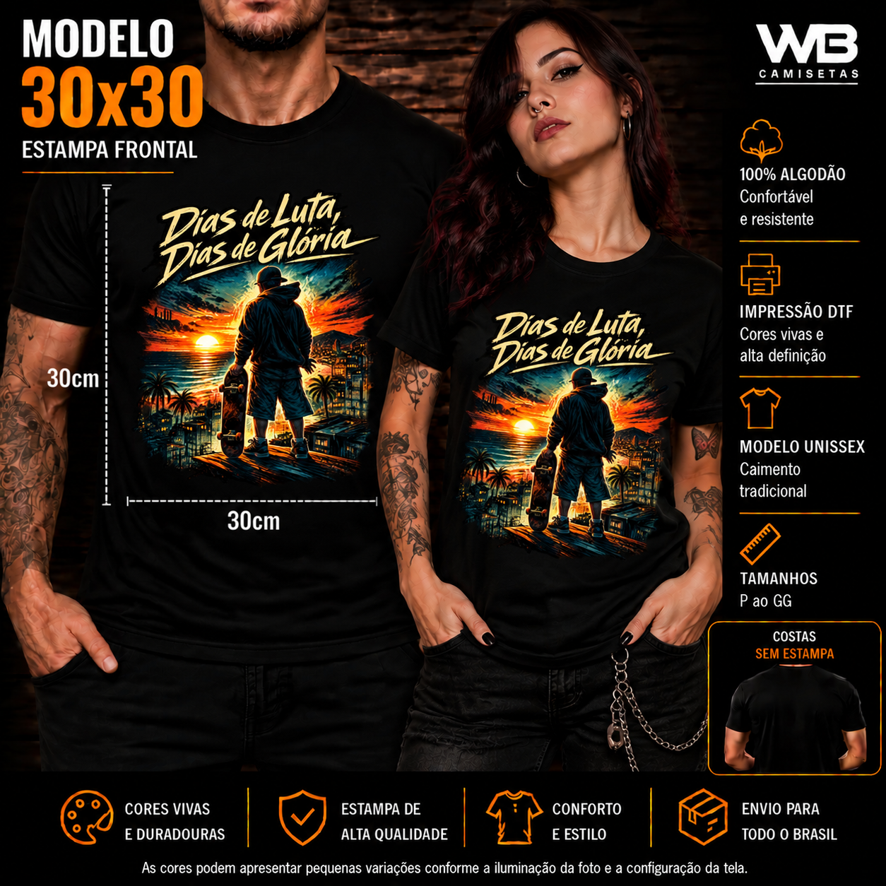 Camiseta Rock - CBJR “Dias de Luta, Dias de Glória” - Imagem 2